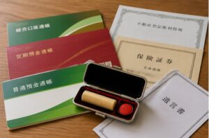 遺品整理で確認する通帳・印鑑・権利証などの重要書類