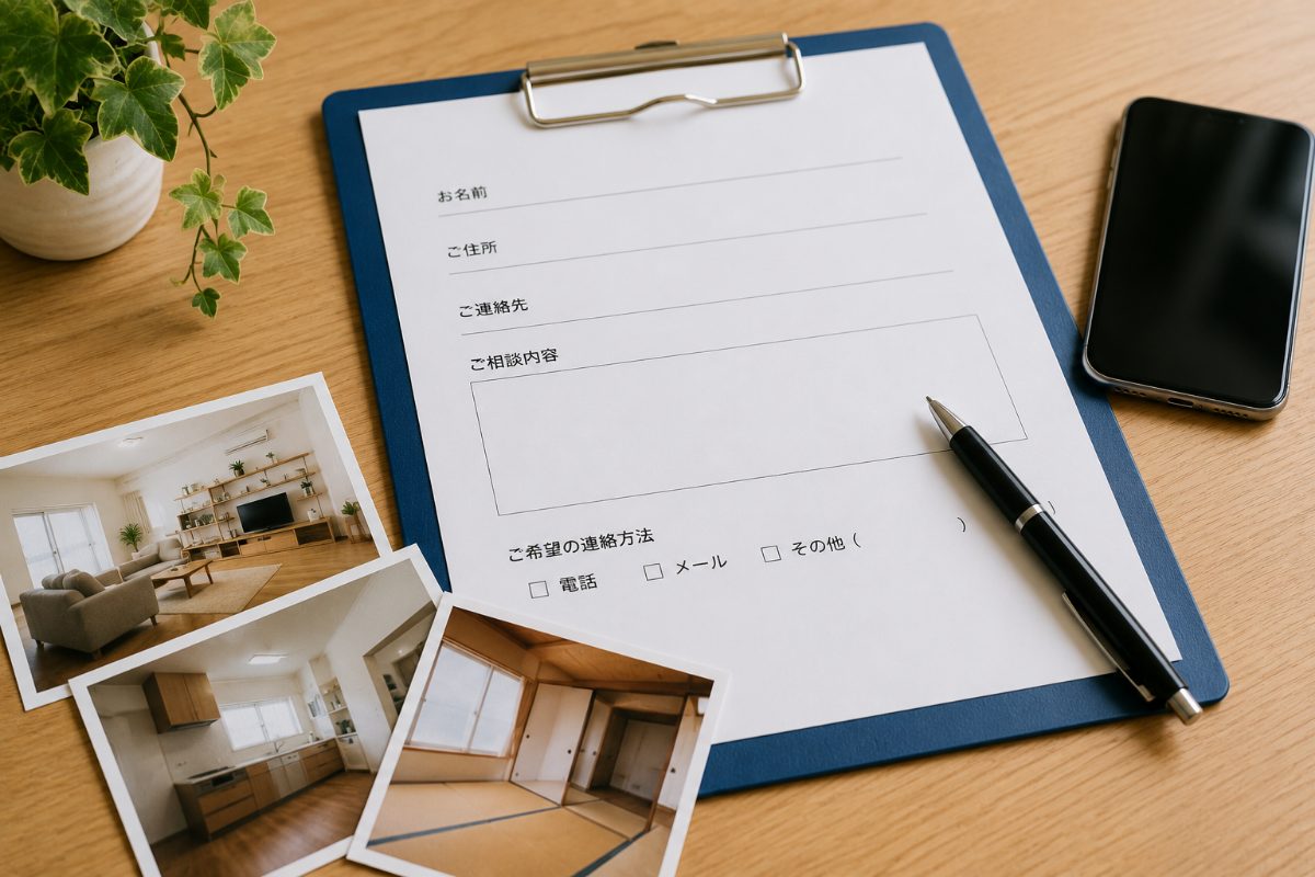 遺品整理の作業前後の写真とご報告書類