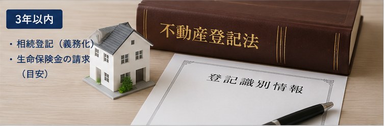 相続登記は3年以内に(義務化)。不動産の登記識別情報