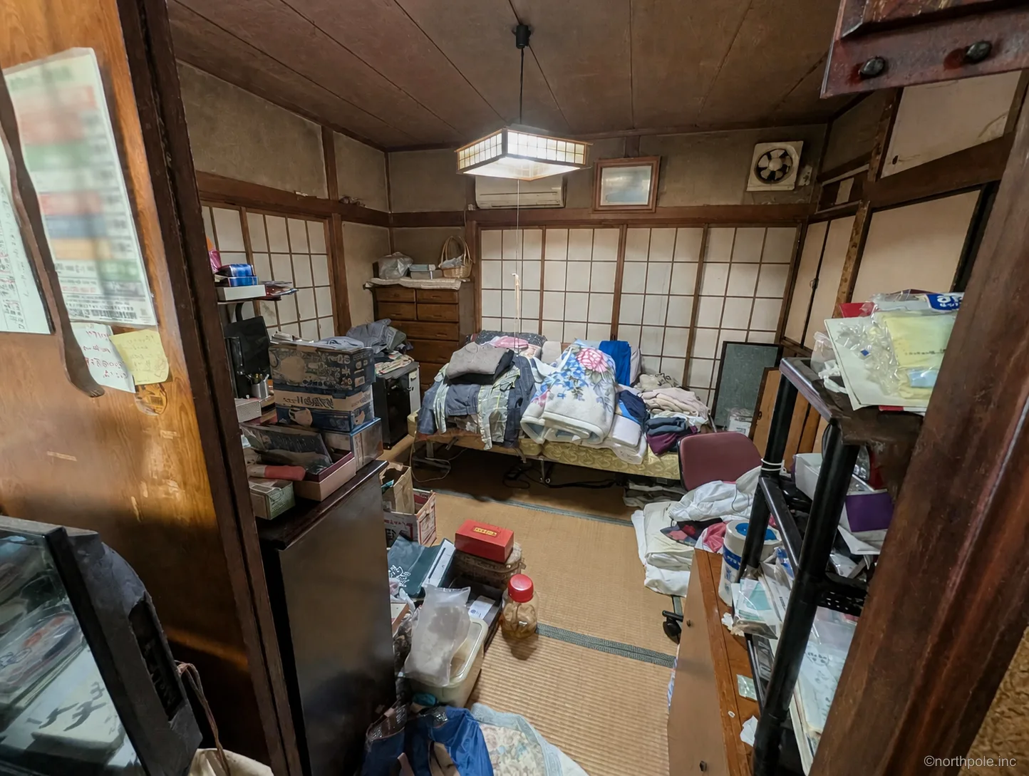 遺品整理の作業前(5LDK戸建て・和室①)