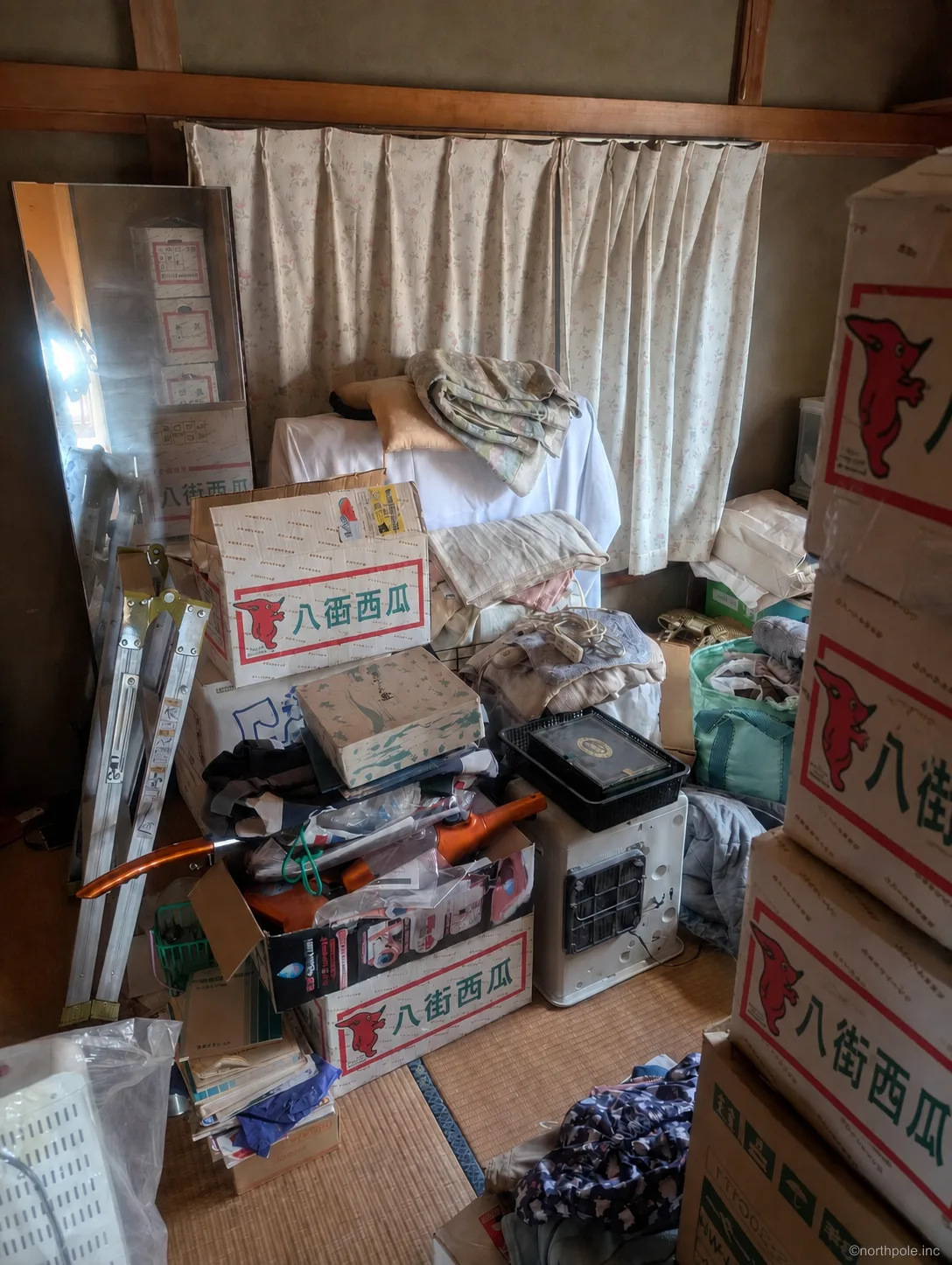 遺品整理の作業前(5LDK戸建て・和室②)